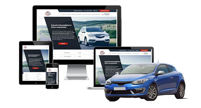 ankauf mobil Ankaufseite mobil – Autoankauf Neukirchen-Vluyn mit rotem PKW